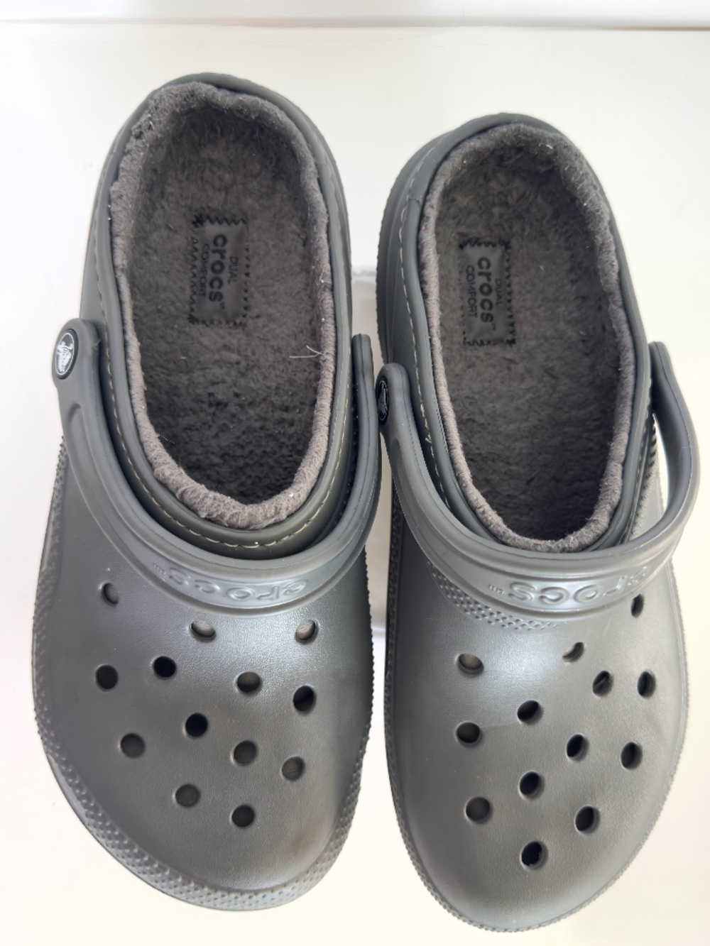 Crocs Gray Lined Dual Comfort Unisex